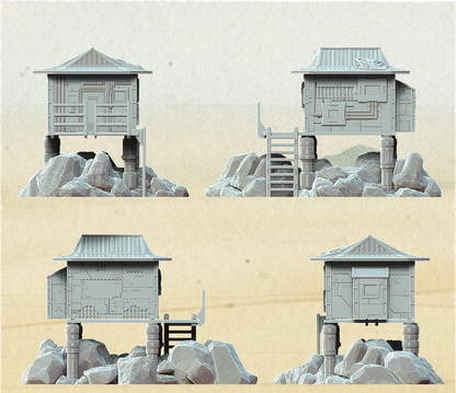 Star Wars Legion terrain agricultural processing facility building for tabletop wargaming