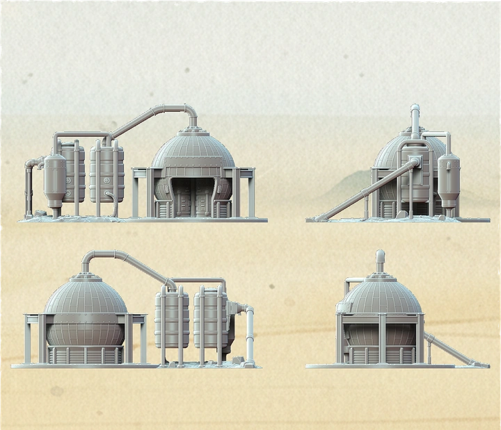Star Wars Legion terrain agricultural processing facility building for tabletop wargaming
