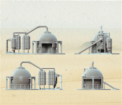 Star Wars Legion terrain agricultural processing facility building for tabletop wargaming