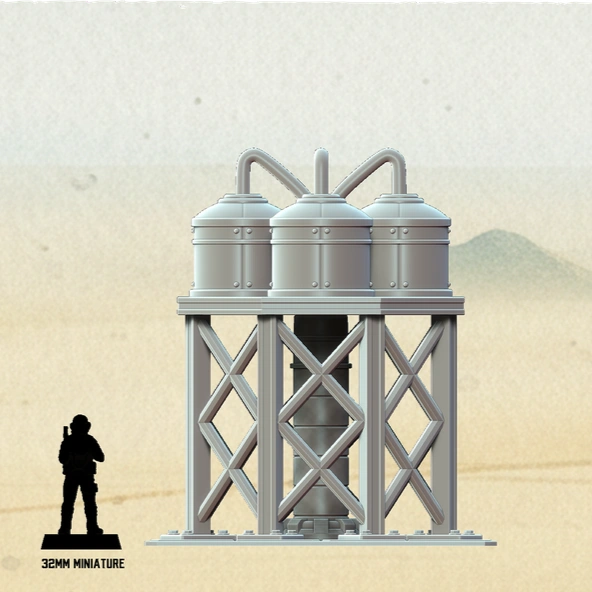 Star Wars Legion terrain agricultural processing facility building for tabletop wargaming