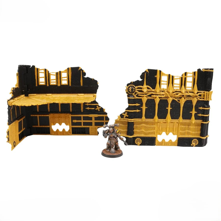 Foldable 40k Terrain - Chaos - Black and Gold