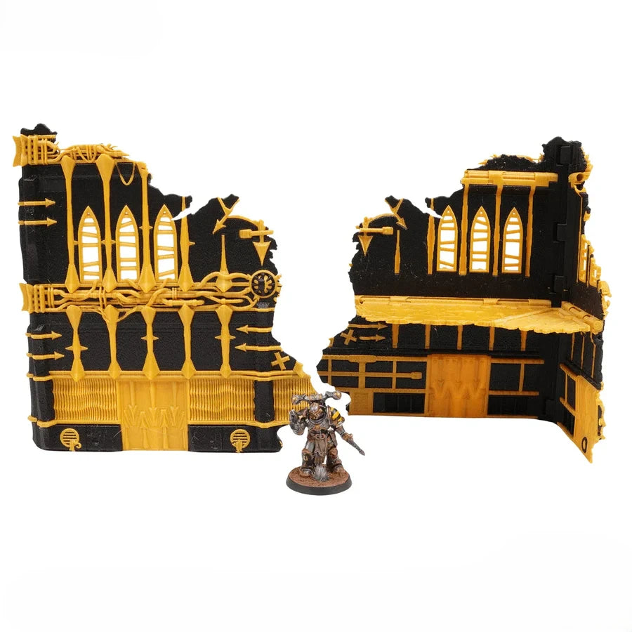 Foldable 40k Terrain - Chaos - Black and Gold