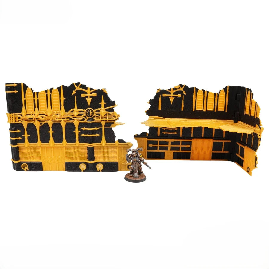 Foldable 40k Terrain - Chaos - Black and Gold