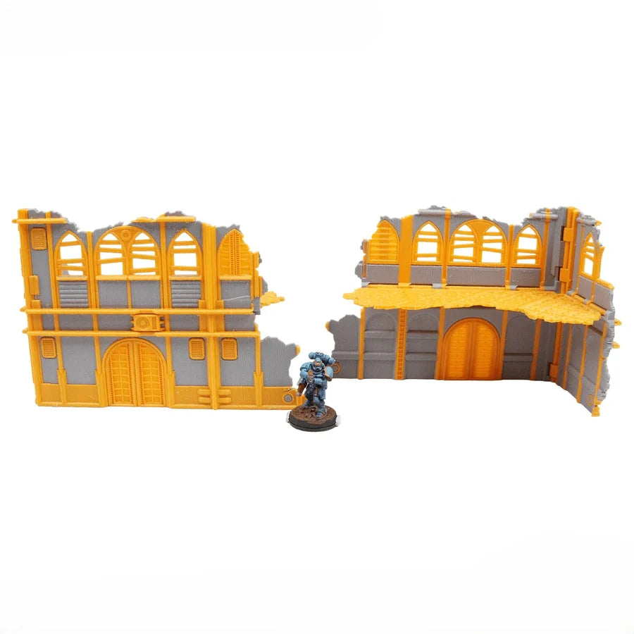 Foldable 40k Terrain - Imperial - Grey and Gold