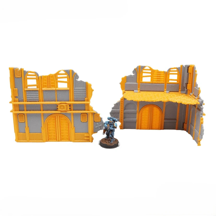 Foldable 40k Terrain - Imperial - Grey and Gold