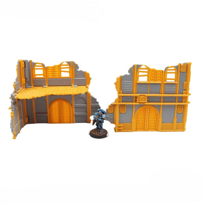 Foldable 40k Terrain - Imperial - Grey and Gold