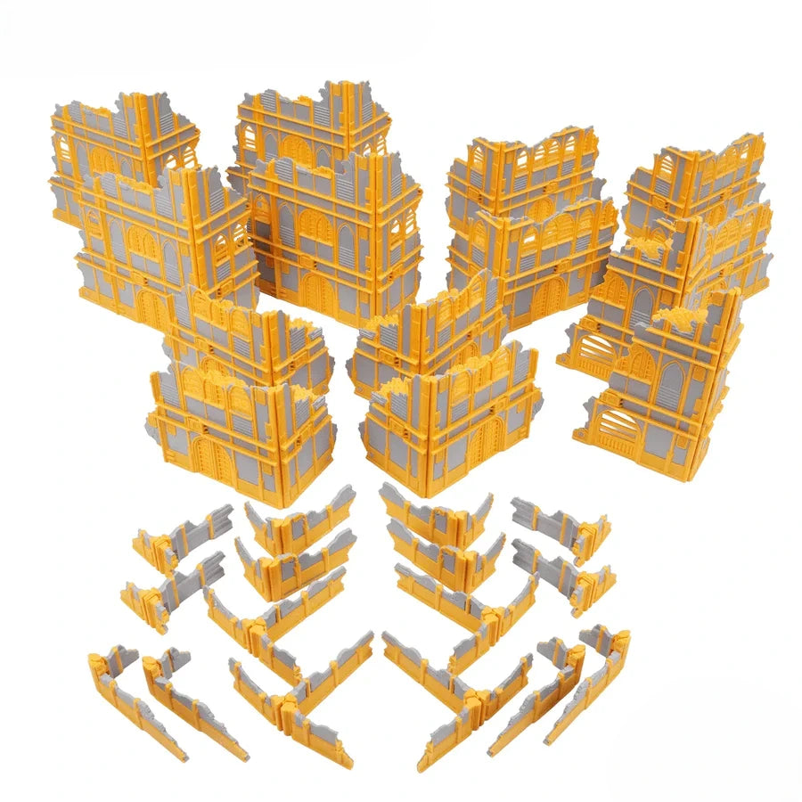 Foldable 40k Terrain - Imperial - Grey and Gold