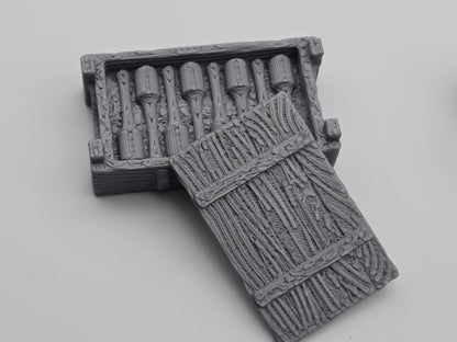 Wargaming Tabletop Terrain Modular Trench System - Ammo Boxes - GameCraft