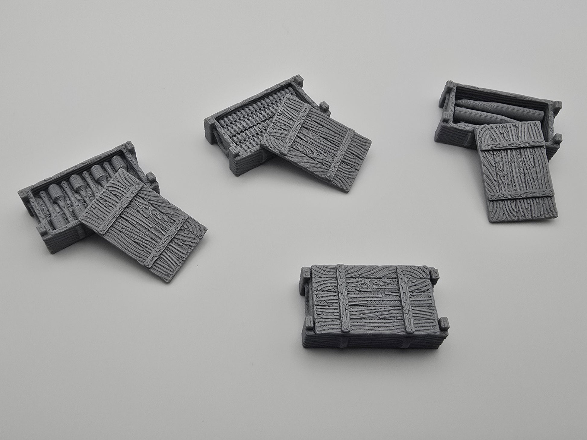 Wargaming Tabletop Terrain Modular Trench System - Ammo Boxes - GameCraft