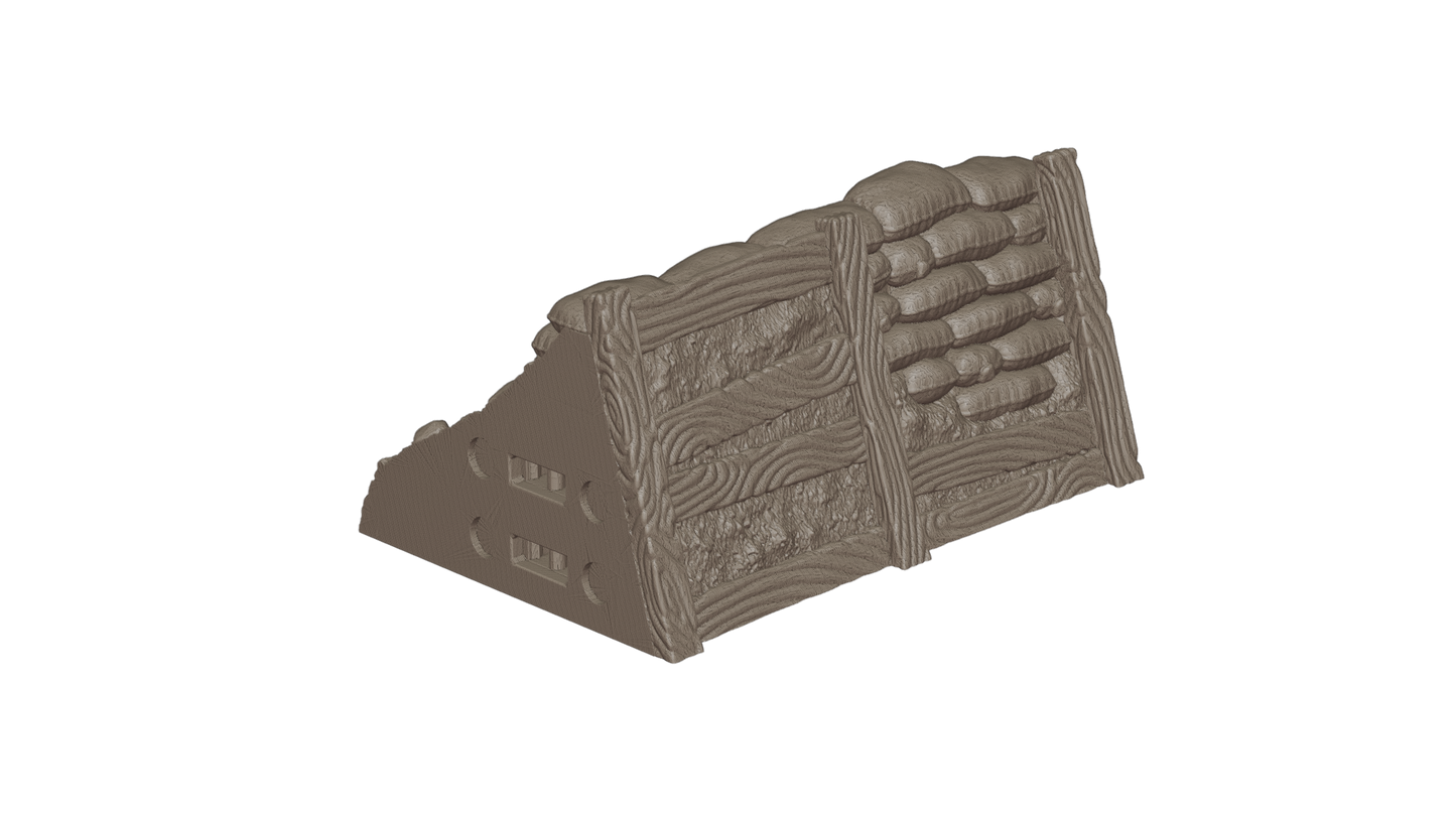 Wargaming Tabletop Terrain Modular Trench System - Starter Set