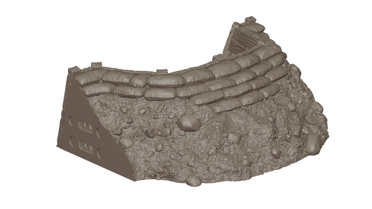 Wargaming Tabletop Terrain Modular Trench System - Starter Set