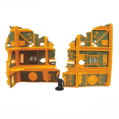 Foldable 40k Terrain - Orks - Green and Gold