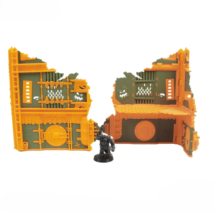 Foldable 40k Terrain - Orks - Green and Gold