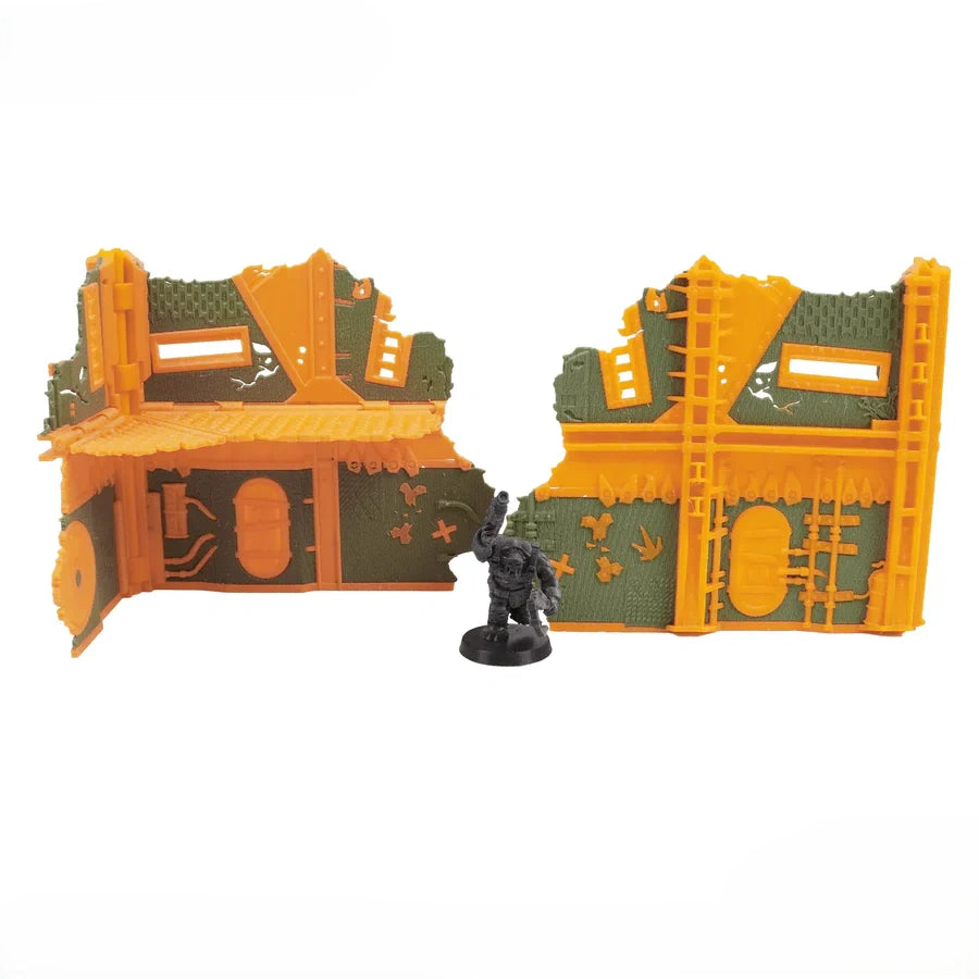 Foldable 40k Terrain - Orks - Green and Gold