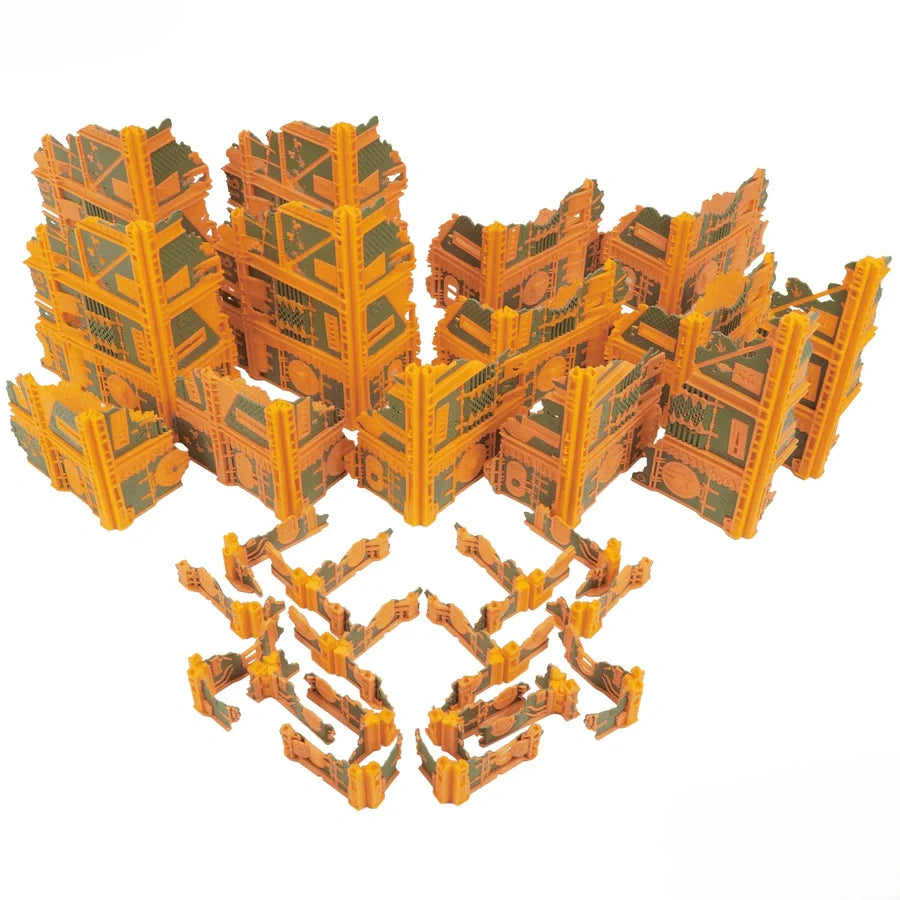 Foldable 40k Terrain - Orks - Green and Gold
