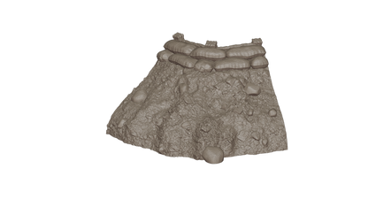 Wargaming Tabletop Terrain Modular Trench System - Corner Section - GameCraft