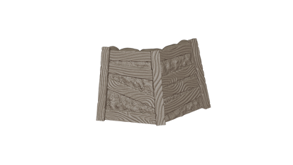 Wargaming Tabletop Terrain Modular Trench System - Corner Section - GameCraft