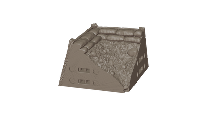 Wargaming Tabletop Terrain Modular Trench System - Corner Section - GameCraft