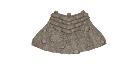 Wargaming Tabletop Terrain Modular Trench System - Corner Section - GameCraft