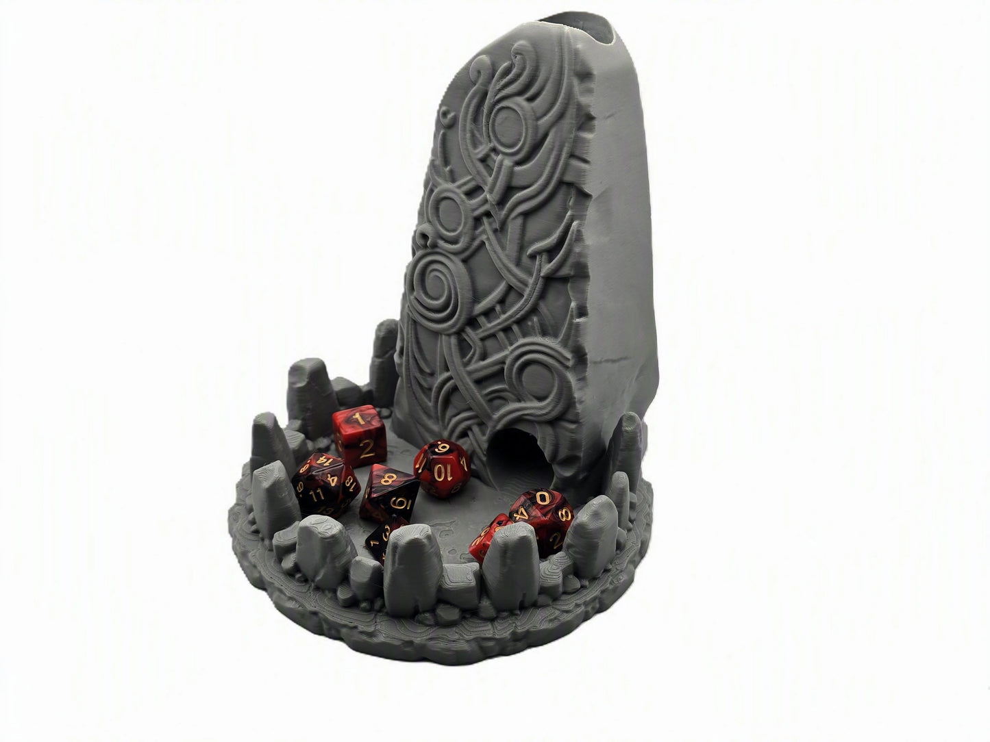 Mysterious pillar dice tower